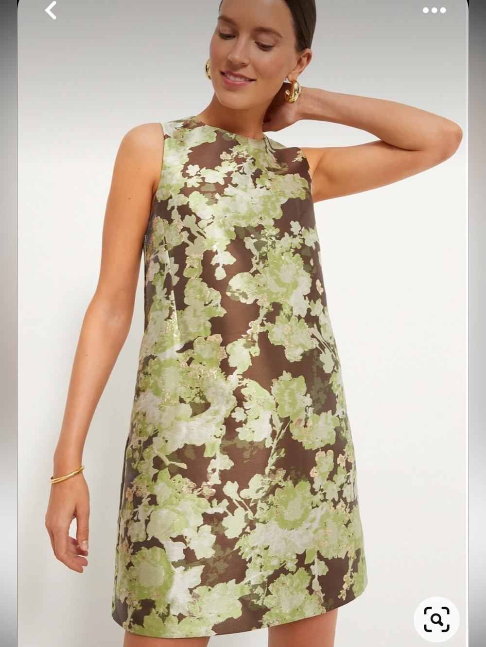 Tuckernuck Ellesmere Jacquard Marlowe Dress Brown Green.